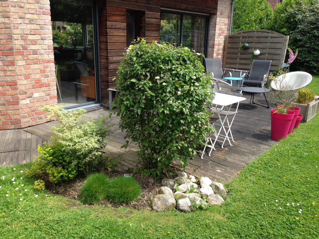 Création de massif et aménagement terrasse près de Villeneuve d'Ascq